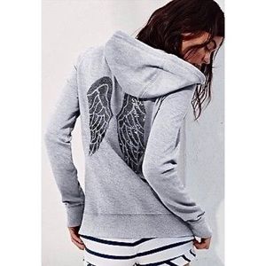 💖Victoria’s Secret Angel Wings Zip Jacket (grey)